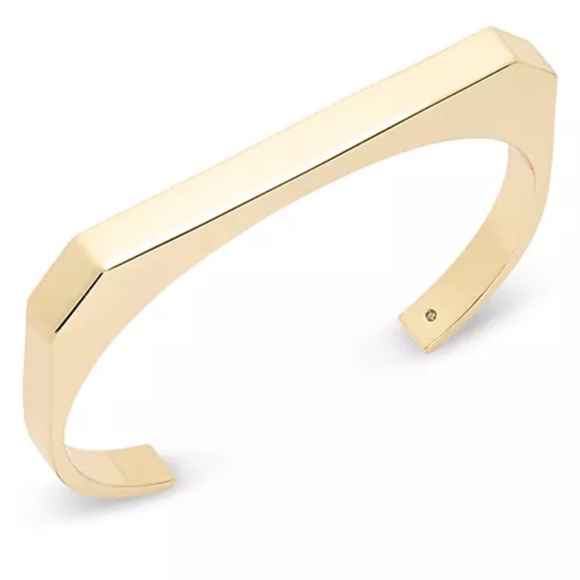 All Saints Jewelry - ALLSAINTS Signature Hexagon Cuff Bangle Bracelet Gold Tone NWT